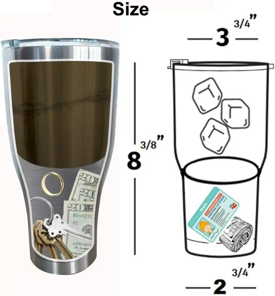 Sports Water Bottle Insulated - صندوق الأمان المخفي بطبقة مزدوجة من