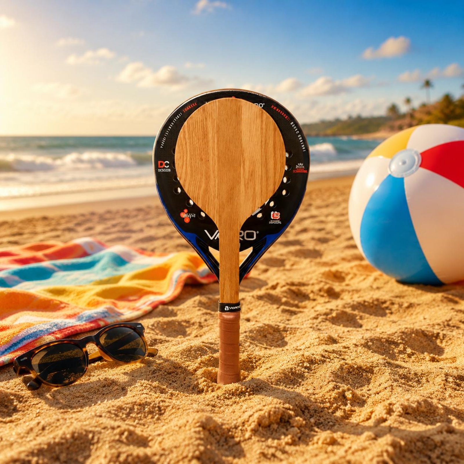 مضرب تنس شاطئي خشبي، مضرب تدري - مراجعة Tennis Racket وسعره